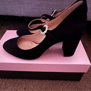 Kate Spade Mara Suede Black Mary Jane 7.5